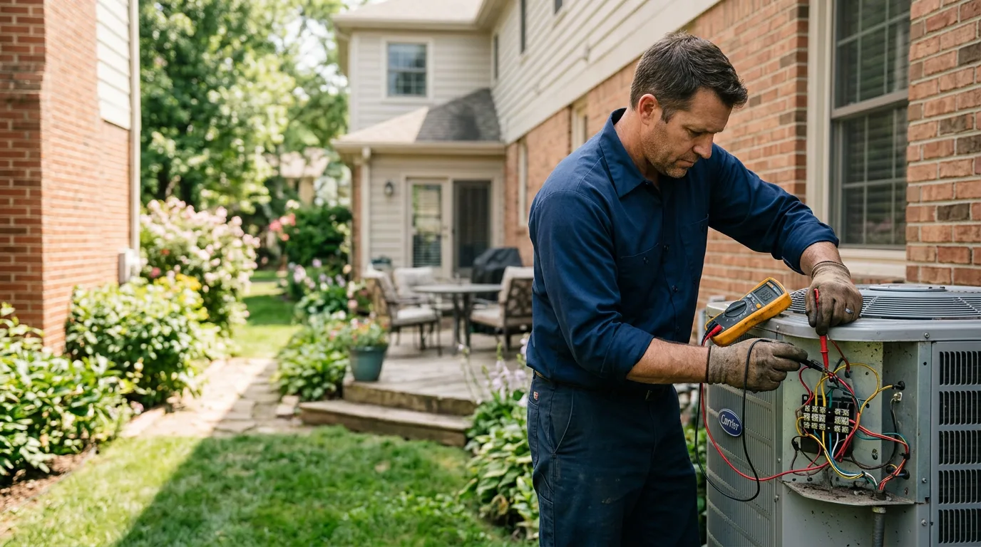 HVAC technician working near Woodbridge, CA